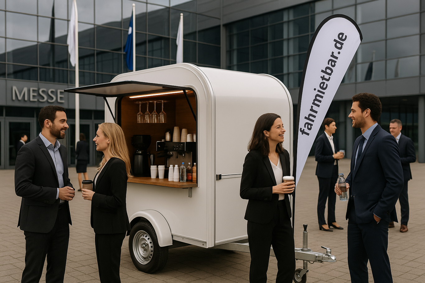 Firmenevent / Messe mit Bar-Anhänger